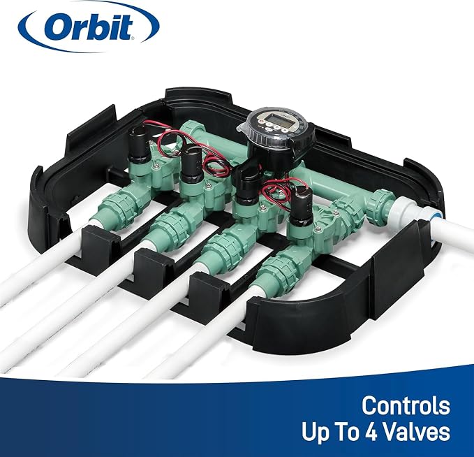 6-Pack Orbit 57865 Battery-Operated Sprinkler Timer, Black