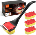 Bristle Free Grill Brush with Scraper, 4 Cleaning Head BBQ Grill Cleaning Brush, Dishwasher-Safe Grill Cleaner Tool for Gas,Charcoal,Ceramic