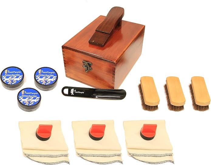 FeetPeople Shoe Polish Premium Valet Shoe Shine Kit, 1 Kit