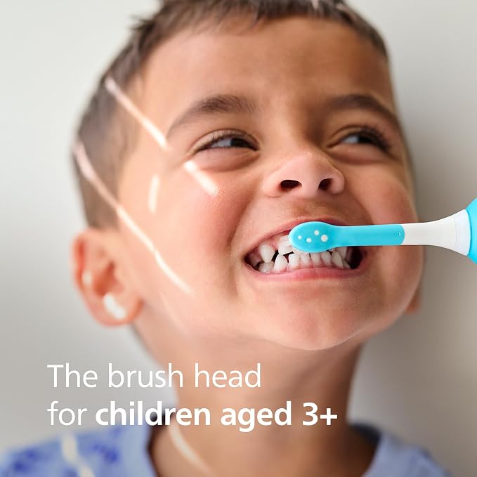 Philips Sonicare for Kids - Genuine Replacement Electric Toothbrush Heads,Compact Size,for Kids Aged 3+,HX6032/94,2 Count (Pack of 2)
