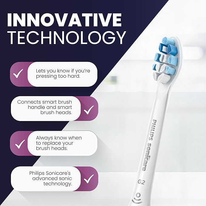 Philips Sonicare ProtectiveClean Electric Toothbrush with Plaque Control Brush Head, Rechargeable Sonicare Toothbrush with Pressure Sensor, Phillips Sonic Toothbrush, Gum Health Brush Head