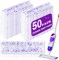 50 Pack Disposable PowerMop Refill Pads for Swiffer Power Mop - 5X Cleaning Power Mop Pads, Compatible with Swiffer Wet Pads Refill, 12 Layers Thickened Durable | Heavy-Duty Absorbent