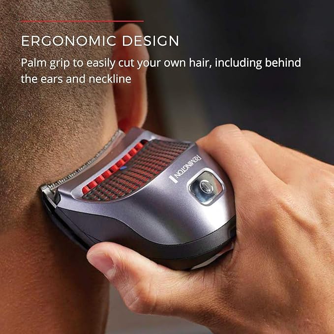 Remington Shortcut Pro Self-Haircut Kit for Men, Waterproof Hair Clippers | Waterproof and Cordless, Electric Razor for Head, Beard, And Body, Curved Blades, 9 Trimmer Lengths, 5-minute Quick-charge