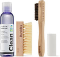 Jason Markk Suede Essentials Bundle, 4-Piece Shoe & Sneaker Care Set, 4oz Deep Cleaning Solution, Two Brushes, & Suede Stain Eraser, Safe for Leather, Nubuck, Cotton, Knits, and More