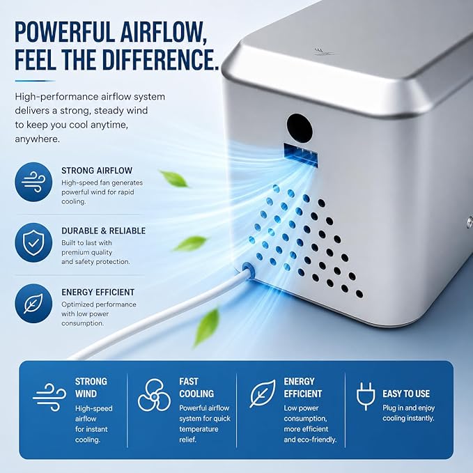 Hand Dryer, 10-12 Seconds Ultra Fast Dry Hands, 100-130V Voltage, Compact Size & Powerful Wind Force, IPX1 Waterproof & 60s Overheat Protection