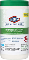 Clorox Healthcare Hydrogen Peroxide Cleaner Disinfectant Wipes, 6.75" x 9", 95 Count (Package May Vary)