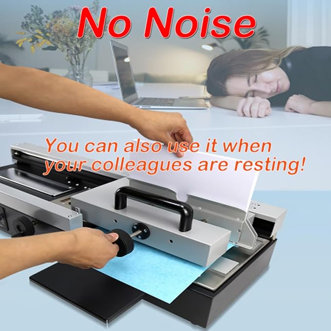 INTBUYING Hot Glue Book A4 Binder Machine Hot Melt Glue Binding Machine 200 Books Per Hour Max Binding Thickness 1.57in 110V 1200W