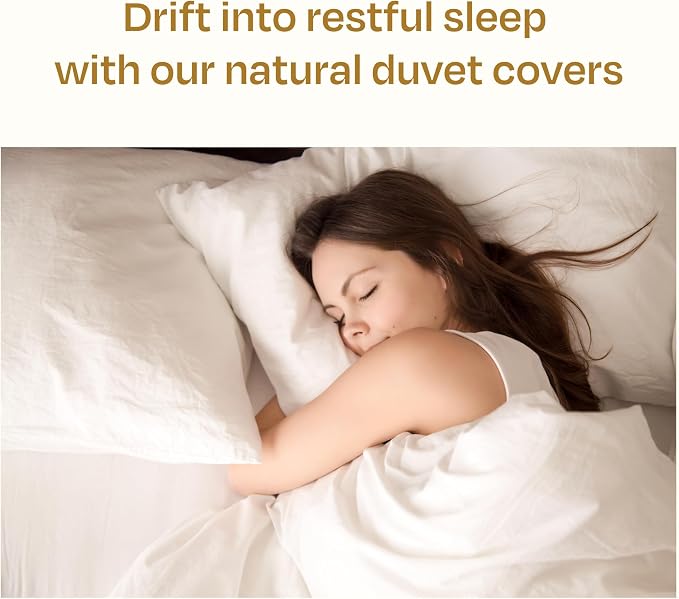 California Design Den Oversized King Duvet Cover Set, 3 Pc Set with Pillow Shams Textured Natural Duvet Cover, 120" x 98" to Fit Oversized King Duvet (Linen-Natural)