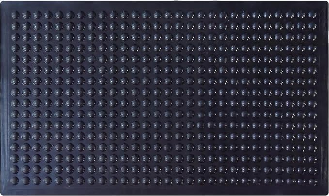 2Pack 36"x60" Black Rubber Bubble Anti-Fatigue Workplace Mat, Non-Slip Comfort Standing Floor Mat – Indoor, Outdoor, Garage, Workshop, Kitchen