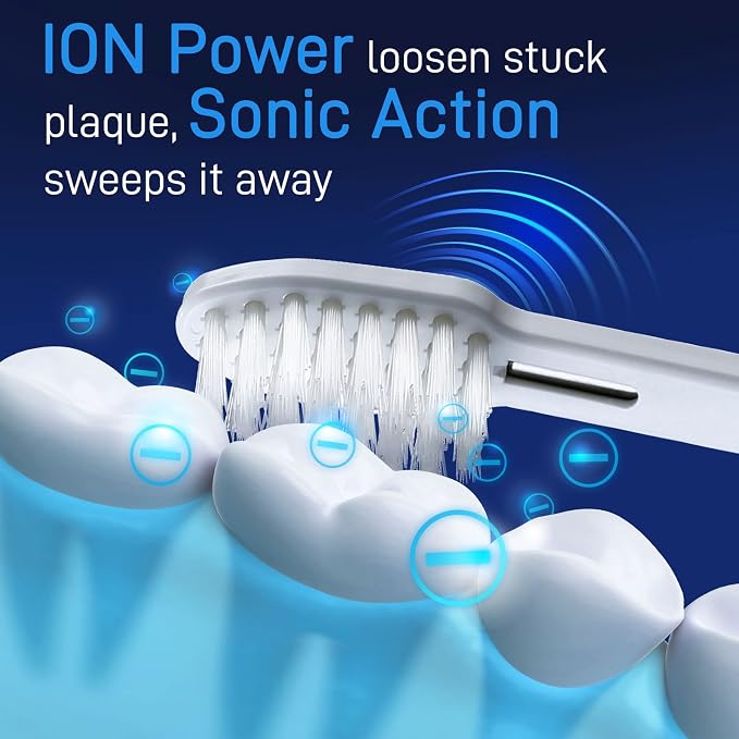 IONIC KISS IONPA DM Red Compact Ionic Power Electric Toothbrush with Travel Cap, Brushing Timer, 2 Modes, 2 Soft Extended Filament Brush Heads Made in Japan, KISS You Outdoor, Camping, DM-011RD