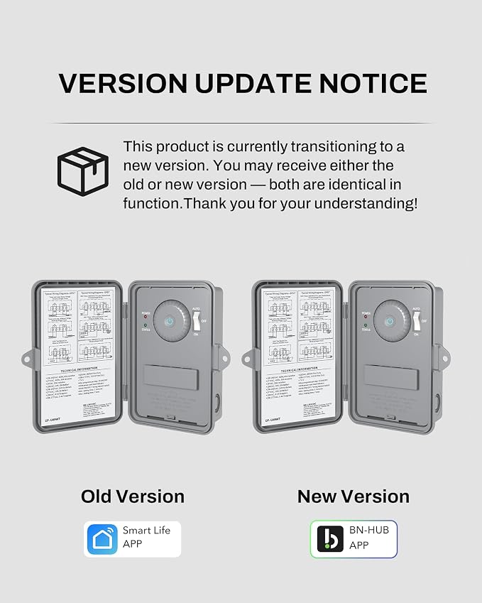 BN-LINK Pool Pump Timer, Heavy Duty Outdoor Smart Wi-Fi Timer Box, 2HP 40A Max, 120, 240, 277 VAC, for Pool Pump, Water Heater, Fans, SPA, Compatible with Smart Phone, Alexa, Google Assistant