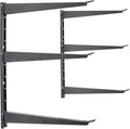 Delta Heavy Duty Wood and Lumber Storage Rack, Holds Up To 480 lbs - Easy to Install Mounted Rack With Steel Construction for Indoor & Outdoor Storage Solution For Garage, Basement & Pantry Cycle
