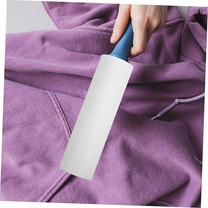 10rolls Lint Roller Refills Wide Surface Roller Sticky Adhesive for Upholstery Lint Replacement Parts White Pet Hair Remover