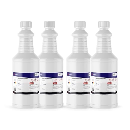 Alliance Chemical - Sodium Hypochlorite 10% - 1 Quart - Water Treatment, Pool Treatment, Bleaching (NaOCl) | CAS 7681-52-9