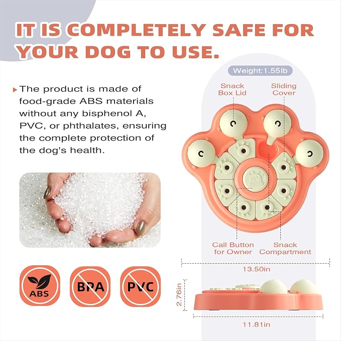KADTC Beginner Dog Puzzle Toy, Large Size，Pup Mental Stimulation Enrichment Toys for Dogs