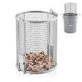 1 Pcs 1/4″ Mesh 5 Gallon Dip and Drain Stainless Steel Part Cleaning Strainer Basket for Buckets, Swing Handle, for Mechanics Auto Parts Washing Garage Shop Home Workshop, Bucket Not Included