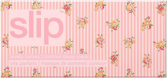 slip Petal Contour Sleep Mask | Pure Silk, 100% Mulberry Silk | Contoured Design for Optimal Light Blocking & Comfort | Soft, Gentle on Skin, Adjustable Strap for Perfect Fit | Ideal for Restful Sleep