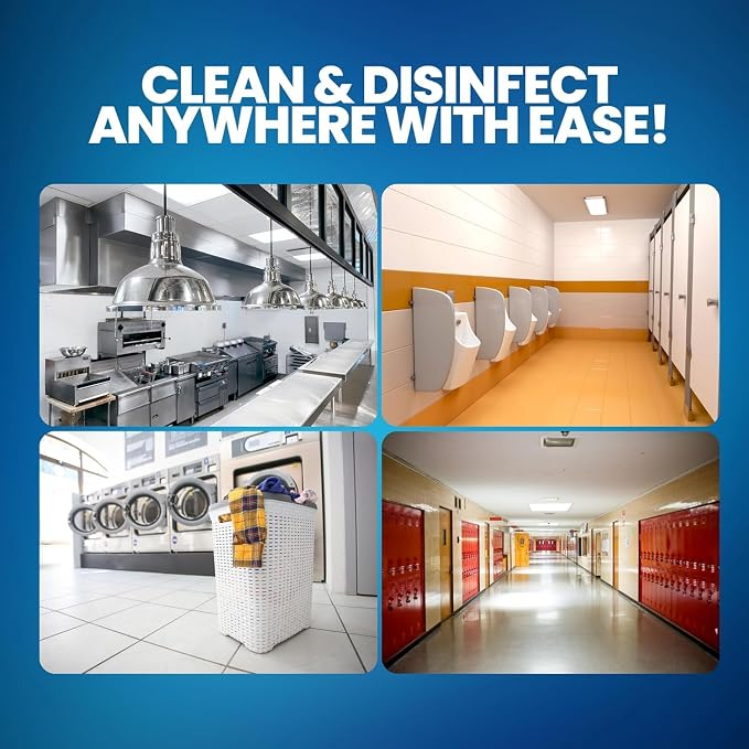 (12 Gallon) - Liquid Chlorine Bleach, for Laundry, Household and Commercial Cleaning, Multipurpose Cleaner, 1 Gallon Jugs. Ready to Use. (12 Gallons)