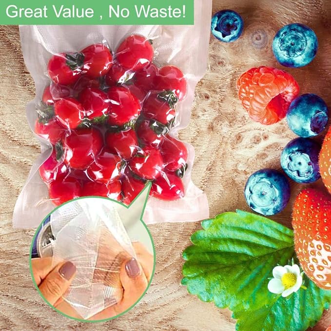 O2frepak 300ct Vacuum Sealer Bags Pint Quart Plus Quart BPA Free Sous Vide