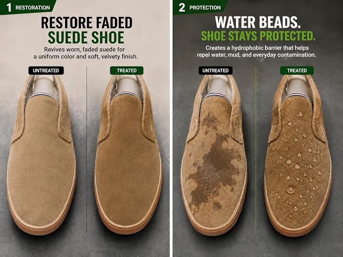 Terragon Shoe Shield 9H Ceramic Shoe Protector, 50 mL – Wipe-On Water & Stain Repellent Coating for Sneakers, Leather Shoes, Boots & Footwear, Helps Repel Grime, Mud & Everyday Messes