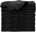 ForPro 24ct Bleach Tough Salon Towels, 16Wx27L in, Black, 100% Cotton | for Salon, Spa & Gym Use, Hand Towels, Bleach-Safe Salon Towels, Absorbent Spa Towels, Barber Towels, Salon & Spa Essentials