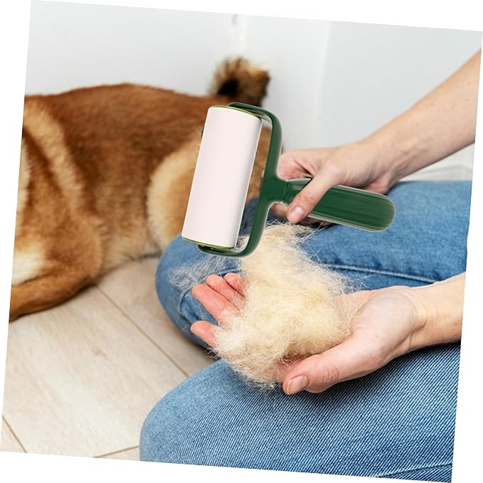 Happyyami 10pcs Portable Lint Refill Extra Sticky Fuzz Dust Hair for Pets for Carpet Clothes Home Cleaning