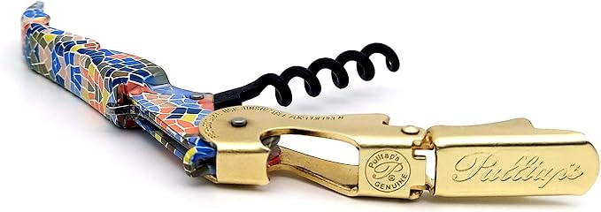 Pulltap's Genuine Trencadis 900 Waiter's Corkscrew – Double-Hinged Wine Key with Sliding Foil Cutter – Patented Design – Made in Spain – Trencadis