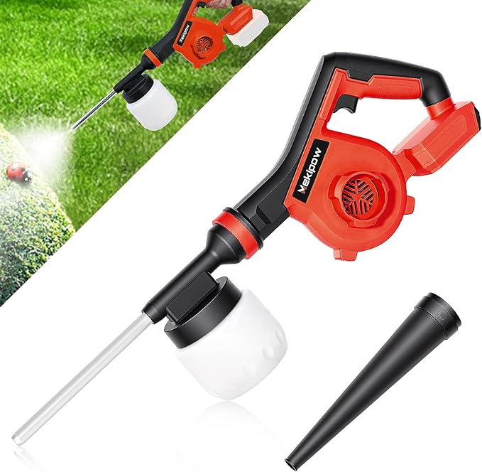 Electric Diatomaceous Earth Duster Compatible for Milwaukee 18V Battery, Garden Dust Applicator with 800mL Capacity｜Variable Speed, 2 in 1 Diatomaceous Earth Spray & Vacuum Cleaner (NO Battery)