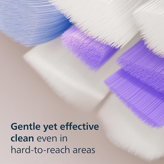 Philips Sonicare S2 Sensitive - Genuine Replacement Electric Toothbrush Heads, White, 3 Pack, HX6053/77