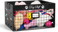 Bfttlity Dog Toy Basket - Large Dog Toy Box with Handles and Label Position Design for Living Room, Metal Dog Toy Bin Storage for Dogs Chew Pets Toys, Blankets, Clothes, Food (Black)