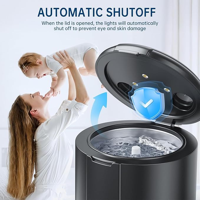 45kHz Ultrasonic Retainer Cleaner Machine, Dental Cleaning Pod with Digital Timer for Denture, Mouth Guard, Invisalign, Aligner, Night Guard, Braces, Toothbrush, Jewelry, 200ML Tank (Black)