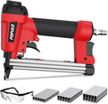 POPULO Pneumatic Staple Gun, Air Staple Gun with 3000 Staples and Safety Glasses, T50 Stapler for Upholstery, Woodworking, DIY, or Material Repair (Air Compressor Not Included)