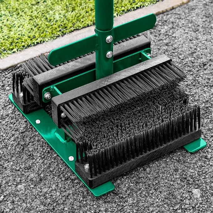 FORZA Compact Boot Scraper Tool |Brush Wiper and Cleaner Kit for Sports and Outdoor Footwear – Effective Mud and Dirt Remover for Boots Shoes and Cleats (Green, Without Replacement Brushes)