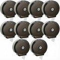Layhit 10 Pack Toilet Paper Holder Wall Mount, Toilet Paper Towel Dispenser, Commercial 9" Jumbo Plastic Tissue Dispenser with Key Wall Lock for Bathroom, Office, Restaurants