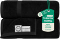 SALBAKOS 2-Piece 100% Turkish Cotton Bath Towels Extra Large 35x70, Black | Oversized Bath Sheet Towel for Bathroom & Beach, Thick, Super Soft, Highly Absorbent, Premium Hotel Quality, Made in Turkey