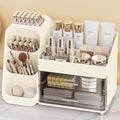 Anylady Large Capacity Makeup Organizer Countertop with Makeup Brush Holder for Vanity, Thickened Material, Bathroom Countertop Organizer Skin Care Perfumes Storage, Teen Girl Gifts for 13-25 Year