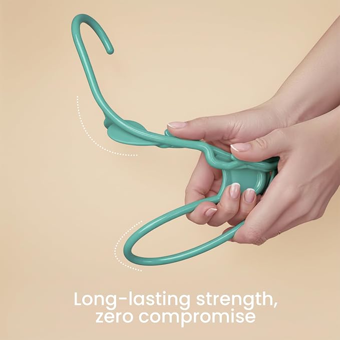 Utopia Home Plastic Hangers 30 Pack – Space Saving Clothes Hanger Aqua | Durable & strong | Closet organizer & storage | Ideal for apartments, dorms & stocking stuffers
