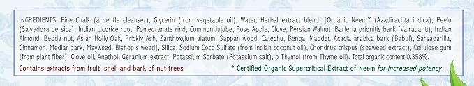 Auromere Ayurvedic Herbal Neem & Clove Toothpaste - All Natural Fluoride Free Toothpaste for Adults and Kids, Suitable for Sensitive Teeth, SLS-Free, Non GMO, Vegan, Cruelty-Free - 5 Pack | All Natural Fluoride Free Toothpaste for Adults and Kids, Suit...