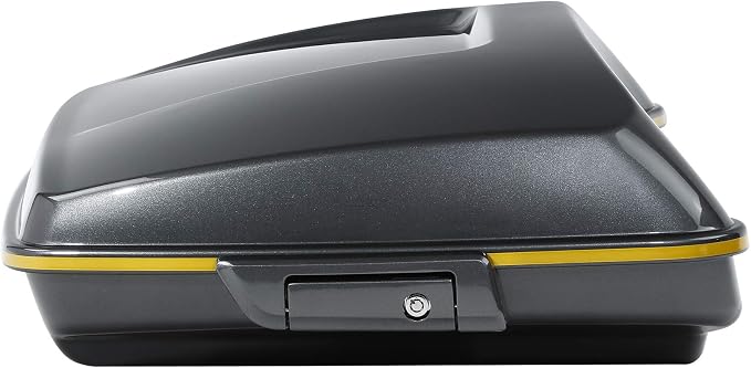 Gold/Black Geometric Shape Fade ABS 5.5" Razor Trunk Fit For Harley 2014-2025 Touring CVO Road King Street Glide Electra Glide Ultra Limited Pack