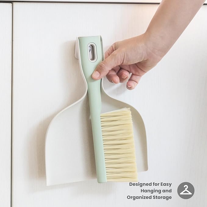 Vigar - Hand Sweeping Set - Includes Brush and Dustpan - ‎19 x 4 x 25.5 cm - ZeroLine - 100% Recyclable Materials - Coupling System - in Grey