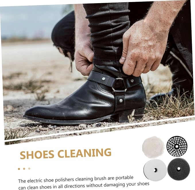 FRCOLOR 12pcs Shoe Cleaning Brush Polishing Brush Dust and Sponge for Shoes Maintenance Polish Accessories for Brightening and