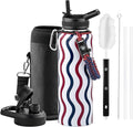 RAYMYLO 2026 Soccer Biggest Event Edition Insulated Water Bottle 40 oz, Nation Flag Design, Best Souvenir & Gift for World Soccer Lover, Vacuum Stainless Steel (Cold for 36Hrs), Leak Proof & Non-BPA