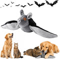 Flying Bat Toy for Dogs & Cats Realistic Bat Flight Flapping Wings Interactive Pet Toy with Chirping Mimics Real Flying Motion Detachable USB Rechargeable Hanging and Ground Play，1set