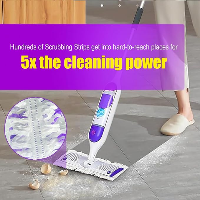 40 Pack Disposable Power Mop Refill Pads for Swiffer PowerMop - mop Pads for All Multi-Surface Hardwood Floor Cleaning, 12 Layers Thickened Durable | 5X Cleaning Power