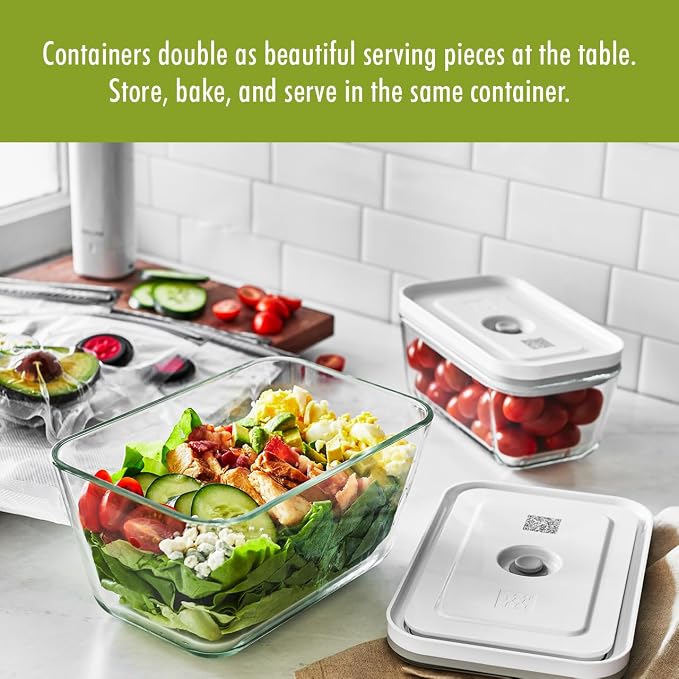 ZWILLING Fresh & Save Glass Airtight Food Storage Container, Meal Prep Container - Large