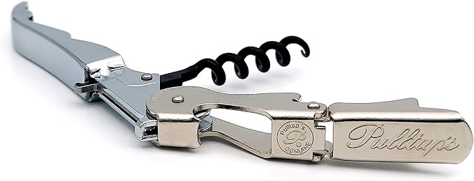 Pulltap's Genuine Slider 900 Waiter's Corkscrew – Double-Hinged Wine Key with Sliding Foil Cutter – Patented Design – Made in Spain – Cromado (Chrome)