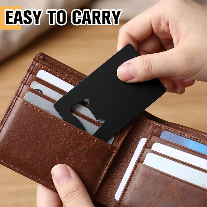 60 Pcs Credit Card Bottle Opener Groomsmen Bridesmaid Wallet Bottle Opener Beer Wine Stainless Steel for Wallet Pocket Party Wedding Favor (Playing Card & Classic)