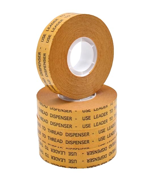 WOD General Purpose ATG Tape, 3/4 inch x 36 yds. (Set of 4 Rolls) Adhesive Transfer Tape Glider Refill Rolls Clear Adhesive on Gold Liner (Acid Free) RWATG20