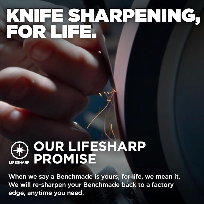 Benchmade Fishcrafter Fishing Knife, MagnaCut Steel Blade (18030) | Depth Blue Santoprene handle, Trailing-Point blade