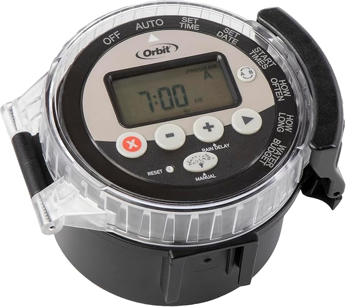 6-Pack Orbit 57865 Battery-Operated Sprinkler Timer, Black